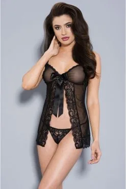 Babydoll Et String Noir