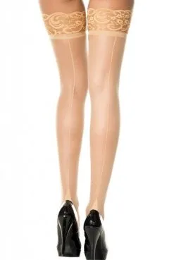 Bas Coutures Chairs Jarretières Dentelle