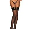 Bas Jarretelles Fetish Lacées Fetish Remediosa Noir