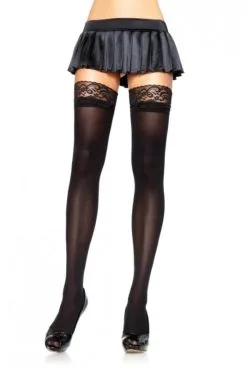 Bas Opaques Jarretières Dentelles