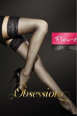 Bas Résille Sexy Chic Liza Noir Fiore