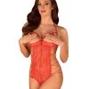 Body Ouvert Rouge Rediosa