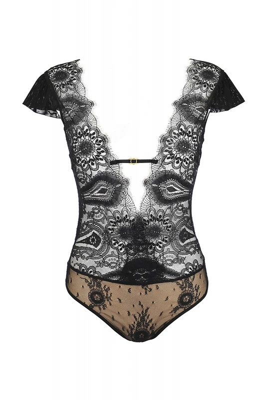 Body Tulle Et Dentelle Noir Love Cave – Image 5