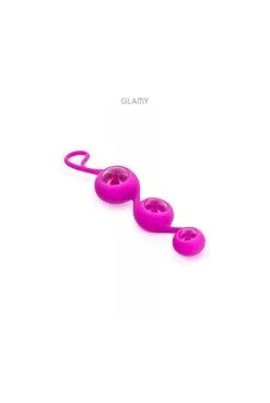 Chapelet Anal Triple Boules Cristal Love Glamy