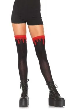 Chaussettes Bas Halloween Effet Sang