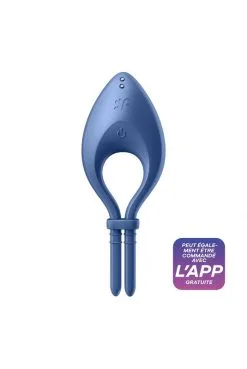 Cockring Connecté Bullseye Bleu