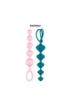 Coffret 2 Chapelets Anal Love Beads Colorées