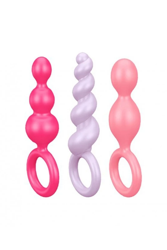 Coffret 3 Plugs Anal Satisfyer Couleur