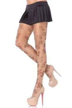 Collant Imprimé Motif Dollars