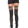 Collant Imprimé Tête De Mort Halloween Leg Avenue