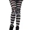 Collant Rayé Têtes De Mort