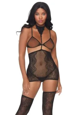 Combinaison Jupe Jarretelles Bikini