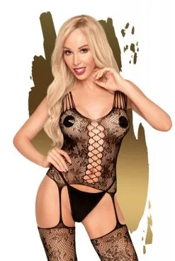 Combinaison Love Bud Bodystocking Noir