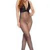 Combinaison Ouverte Dentelle Résille Dos Nu