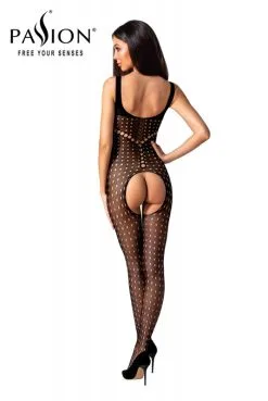 Combinaison Résille Intégrale Ouverte Noire