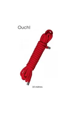 Corde Bondage 10 Mètres Rouge