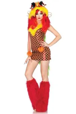 Costume Déguisement Dragon Impérial Luxe Chinois Sexy