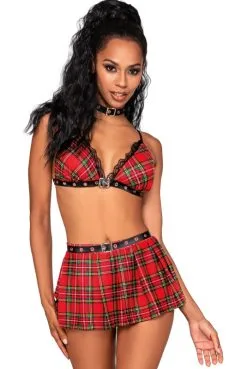 Costume Ecolière Mini Jupe Sexy