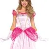 Costume Princesse Robe Longue Rose