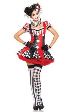 Costume Sexy Clown Arlequin