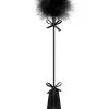Cravache Noire SM Plumeau