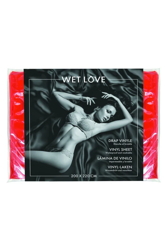 Drap Vinyle Rouge 200x220 Cm – Image 2