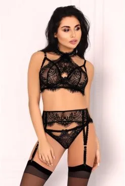 Ensemble 3 Pièces Fine Dentelle Cils Majalesa