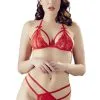 Ensemble Rouge Soutien-gorge Avec Bonnets Detachable