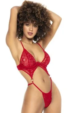 Ensemble Sexy 2 En 1 De 3 Pièces Rouge