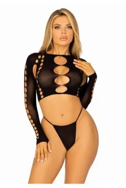 Ensemble Sexy 2 Pièces Noir