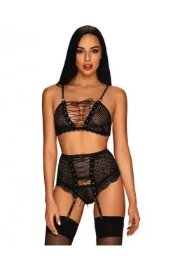 Ensemble Sexy Fetish Basitta 3 Pièces