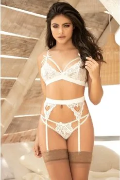 Ensemble Sexy Ivoire 3 Pièces Chic