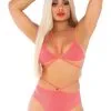Ensemble Soutien Gorge Effet Cage Slip Brésilien à Lanières