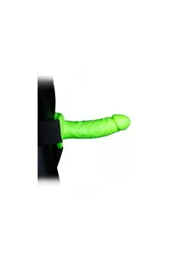 Gode Ceinture Creux Phosphorescent 18 Cm