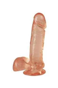 Gode Cristal Ventouse Rose Real One 20 X 4 Cm