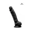 Gode Double Densité Noir 23 Cm