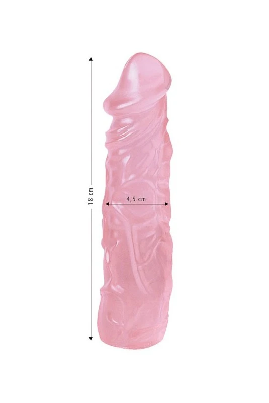 Gode Jelly Venus Rose 19 X 4,5 Cm