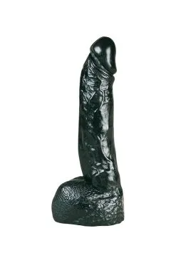 Gode XXL Réaliste Noir Veiné 22 Cm X 4,5 Cm