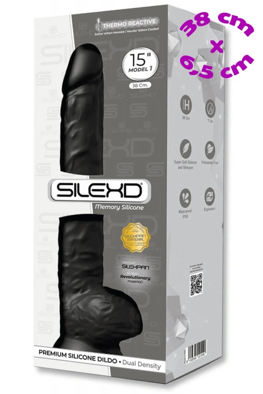 Gros Gode Ventouse 38 X 6,5 Cm Réaliste Noir Thermo Réactif – Image 2