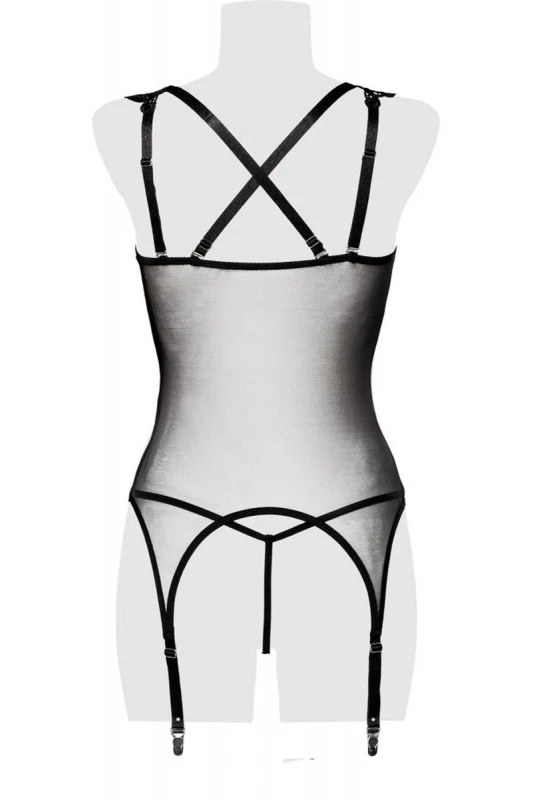 Guêpière Tulle Décolleté Dentelle – Image 4