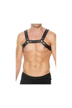 Harnais Buckle Bulldog Noir By Ouch!