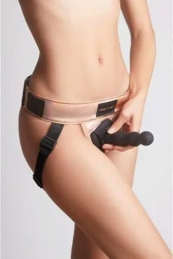 Harnais Gode Ceinture Curious Holographique Rose Gold By Strap On Me