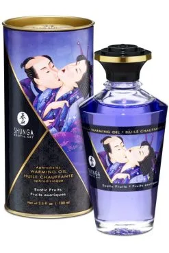 Huile Chauffante Aphrodisiaque Comestible Fruits Exotiques