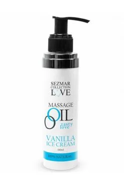 Huile De Massage Comestible Vanille Glacée 100ml