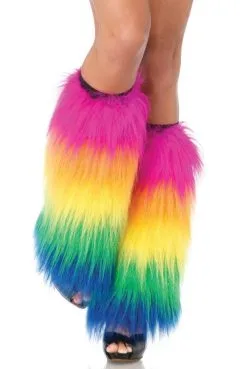 Jambières Multicolores Cyber Goth Rave Fluffies Yéti