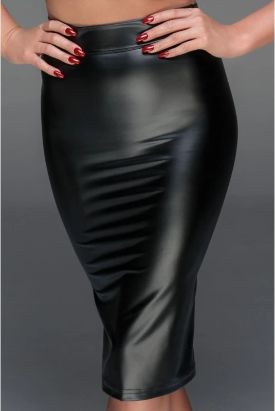 Jupe Fetish Lacage Corset Wetlook Noir HandMade – Image 7