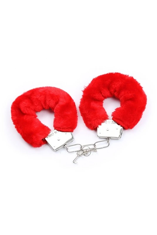 Kit Coquin 4 Pièces Menottes Plumes Masque Rouge – Image 4