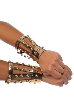 Manchettes Chromées à Clous