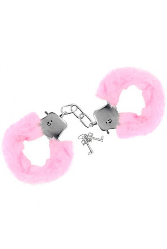 Menottes Fourrure Roses Avec Sécurité