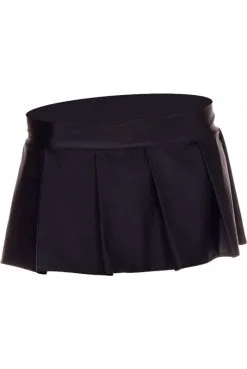Mini Jupe Plissée Noire